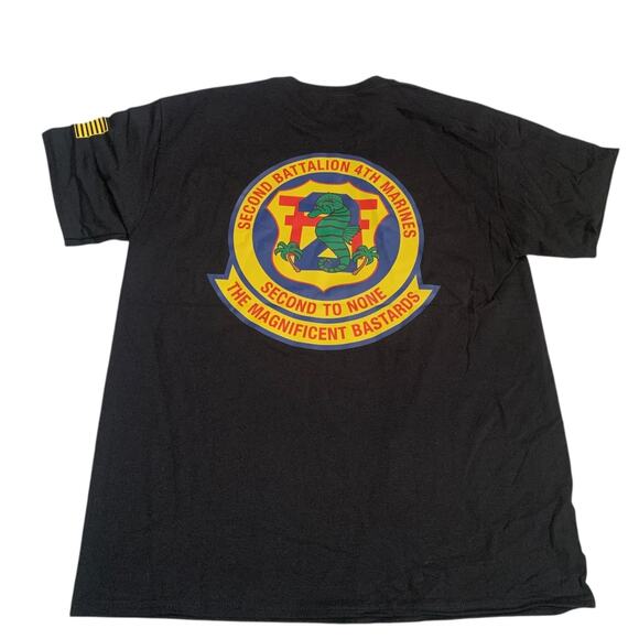 USMC Men's Size L 2nd Battalion 4Th Marines Short Sleeve T-Shirt Brand New - Picture 12 of 16